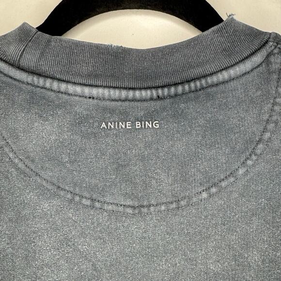 Anine Bing Tyler Crewneck Sweatshirt Oversized XS - Picture 6 of 8